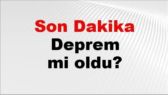 Çanakkale'de Son Dakika Deprem! Merak Edilen Tüm Detaylar Burada