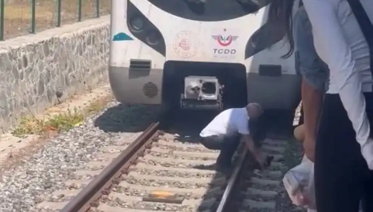 Marmaray'da Rayların Üzerindeki Kediye Müdahale: Makinist Takdir Topladı