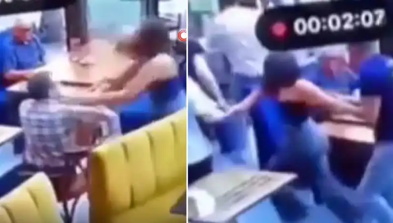 Garsona Tokat Atan Müşteri, Kavga Sonrası Dayak Yedi!